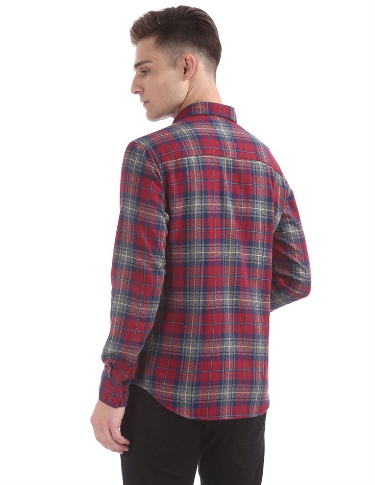 Ed Hardy Men Casual Wear Checkered Shirt